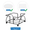 sourcing map 1Pcs Vintage Coaster Holder Black Metal Coaster Holders