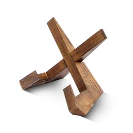 Wooden Book Stand for Kitchen | Premium Cookbook Holder with Sturdy Design | Multi-Angle Recipe Book Stand for Cooking, Tablet, and Reading Support