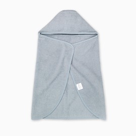 MORI Kids Hooded Bath Towel in Blue - Boys and Girls Bathing Cape - Super Soft Organic Micro Cotton - Suitable for 1-3 Years - One Size