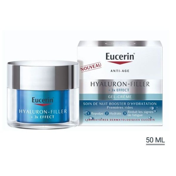 Eucerin Hyaluron-Filler + 3x Gel Crème Boost Nuit 50 ml