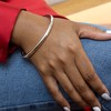 Tuscany Silver Torque Plain Bangle