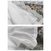 Yaland Linen Look Net Curtain with Delicate Lace Wave Edge