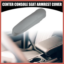 ACROPIX Center Console Seat Armrest Cover - Car Driver Side Seat Armrest Lid Storage Covers Trim - for Toyota Sequoia 2001-2007 Faux Leather Gray - 1 Pc Car Parts