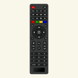 Replacement Remote Control, Fit for XORO HRT 8770 Twin, XORO HRT 8772 HDD, XORO HRM 7670 Twin, XORO HRT 8730, XORO HRT 8770 Twin, XORO HRT 8772 HDD, DVB-T2 HD, DVB-C, HEVC H.265, Irr deto, freenet TV