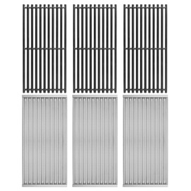 Grill Grates and Emitter Plates for Charbroil Commercial TRU-Infrared 3 Burner 463242516 463242515 466242515 466242615 463243016 463367516 463367016 466242516 463342620, G466-0025-W1A G466-2400-W1