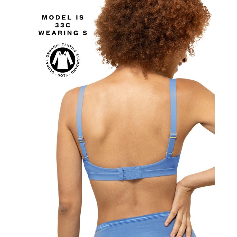 Subset Triangle Soft Bra – Organic Cotton, Wireless, Breathable, Supportive,