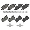 YxpBrake Front Rear Ceramic Brake Pads with Hardware Fit for