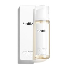 Medik8 Press & Glow Daily Exfoliating Pha Tonic Con Activador De Enzimas - Tóner De Ácido Polihidroxilado - Exfoliante De Limpieza Suave Para Aclarar,
