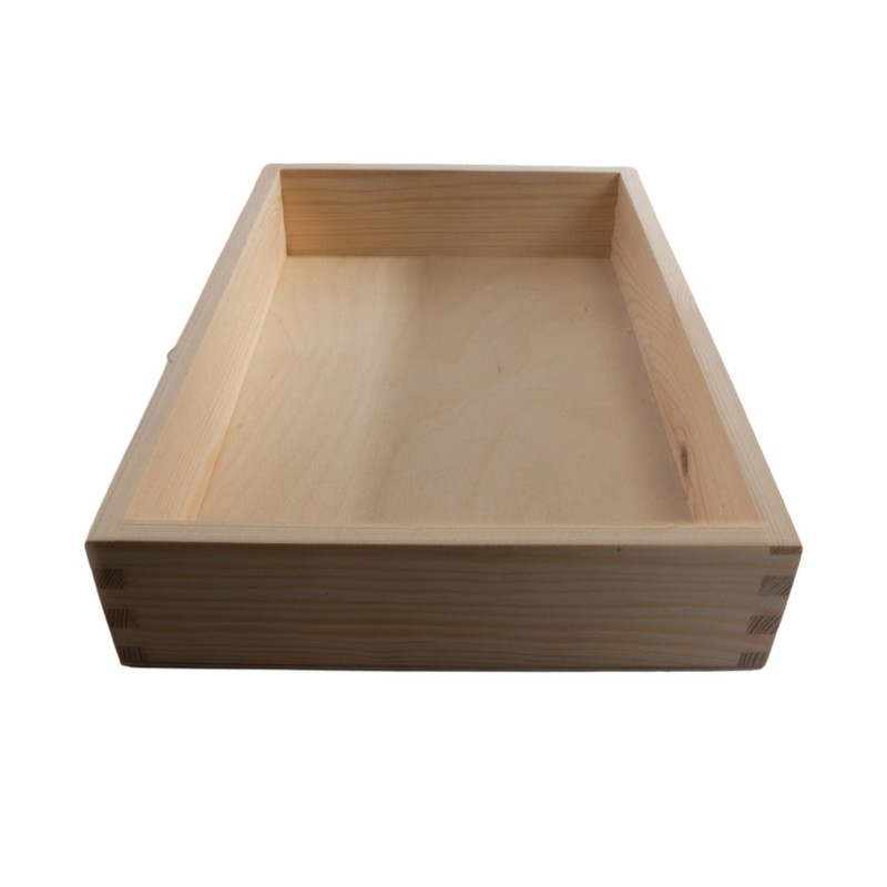 Rectangular Wooden Open Display Presentation Box | 30 x 20