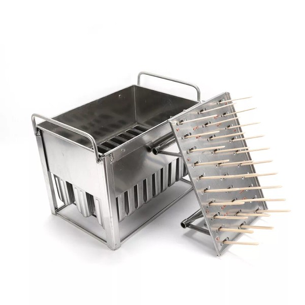 Unbranded/Generic 30pcs Stainless Steel Molds Pop Lolly Popsicle Ice Cream