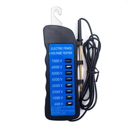 Electric Fence Voltage Tester, 7KV Fence Tester 8 Neon Indicator Lights/Fence Tester for Farms Farms Fault Finder Portable Testing Tool