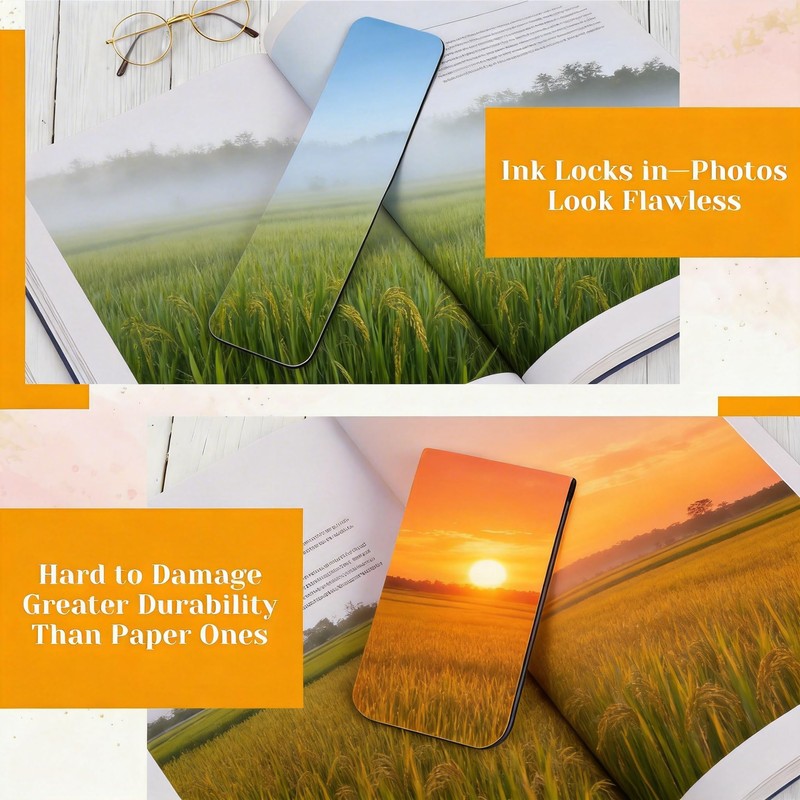 Magnetic Bookmarks Sublimation Blanks 2x5 Inch 10 PCS