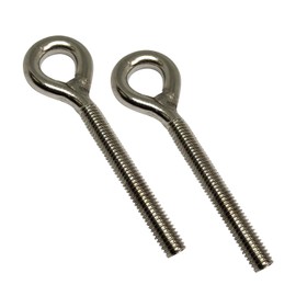 2 Pcs Eye Bolt M12 Made of 304 Stainless Steel Sturdy and Rust Resistant Ring Bolt 140mm Length for Garden Hanging Projects