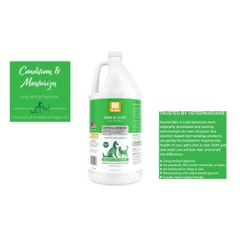 Dog Shampoo Sensitive Skin Gentle Coconut Lime Verbena Hypoallergenic Aromatic Grapefruit Seed Extract (16 Ounce)