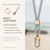 SENLLY Lanyard for keys, original minimalist design, ID holder, neck