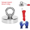Strong Powerful Round Salvage Fishing Magnet with 20m Rope Kit