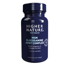 Higher Nature - MSM Glucosamine Joint Complex - Vitamin C, Copper, Zinc & Botanical Complex Tablets for Women & Men - Vegetarian & Vegan - 90 Tablets