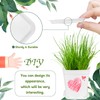 OJYUDD 72 Pcs 3 Inch White Square Plastic Pots with
