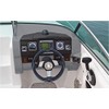 Boat Steering Wheel Cover Microfiber Leather 13-13.5 inch (Black White)
