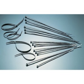 TRUSCO TRCV120LW Cable Tie Width 0.3 x 4.7 inches (7.6 x 120 mm), Maximum Binding Diameter 0.9 inches (22 Standard, 100 Pieces)