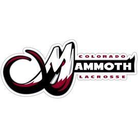 Colorado Mammoth NLL Lacrosse Sticker Vinyl Decal for Car Bumper Laptop Window Locker, 7 x 3 in