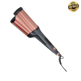 Unbranded Hairitage Ceramic Tourmaline 3 Barrel Hair Waver Curling Iron and Crimper