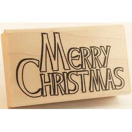 Stamps by Impression Merry Christmas Rubber Stamp ST 0707
