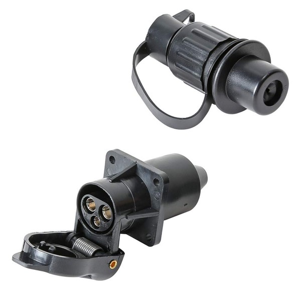 TAEUYYM Pack of 4 3-Pin Plug, 12 V Tractor and