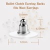Earring Backs, Earring Safety Back Stopper Clutch Ear Locking with
