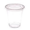 AIOS 50 x Recyclable PET Takeaway Cups with Flat Cross