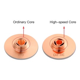 FONLAND 10Pcs High Speed Cutting Nozzle D28 H15 Double Chromed Layer Enhanced Version Nozzle Type F Calibre 1.2mm for WSX Laser Head Engraver Cutting Machine