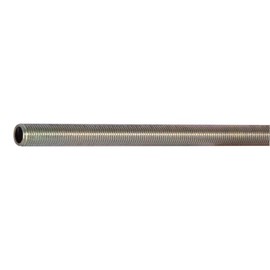 B&P Lamp® 1/4 IP X 36" All Thread Pipe, 1/2" Diameter Zinc Plated Steel for Floor and Table Lamp Restoration