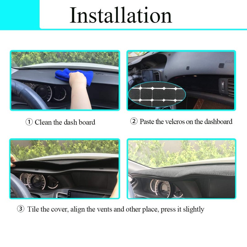 Yiz Dashboard Cover Dash Cover Mat Pad Carpet Custom Fit