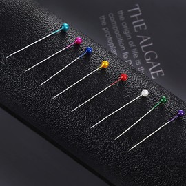 SHULLIN 480 Pcs Waiting Needles Glass Ball Needles 38mm Waiting Needles Flat Head Gusset Stainless Steel Waiting Needle Disc Sewing Pin Head for DIY Projects, Dressmaker, Craft Supplies, Sewing Boards, Maps, Bulletin Boards, Photography/Calendar, Archite