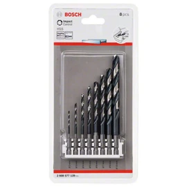 Bosch Professional 8-Piece Impact Control HSS Twist Drill Bit Set (for Metal, Hammer Drill Accessories)