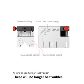 DSPIAE All-in-One Hobby Processing Platform, Precision Model Cutting Cube, Drilling Guide, Angel Cutting
