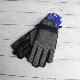 Apt. 9 NWT Apt. 9 Men's Wool Blend Winter Gloves Gray Black Size S M
