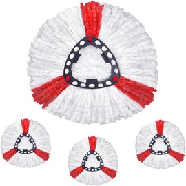 Pack of 4 Mop Replacement Heads for Vileda Turbo 2-in-1 Mop