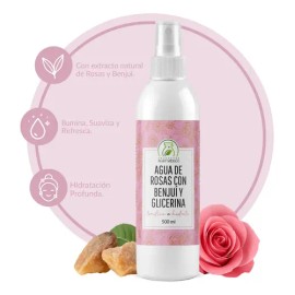 Agua De Rosas Con Benjuí & Glicerina (500ml)