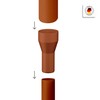INEFA Reducer Downpipe, PVC DN100/85 Brown Accessories Downpipe Plastic, Connector,