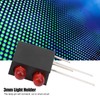 100Pcs 3mm Light Holder Dual Hole LED Diode Lamp with