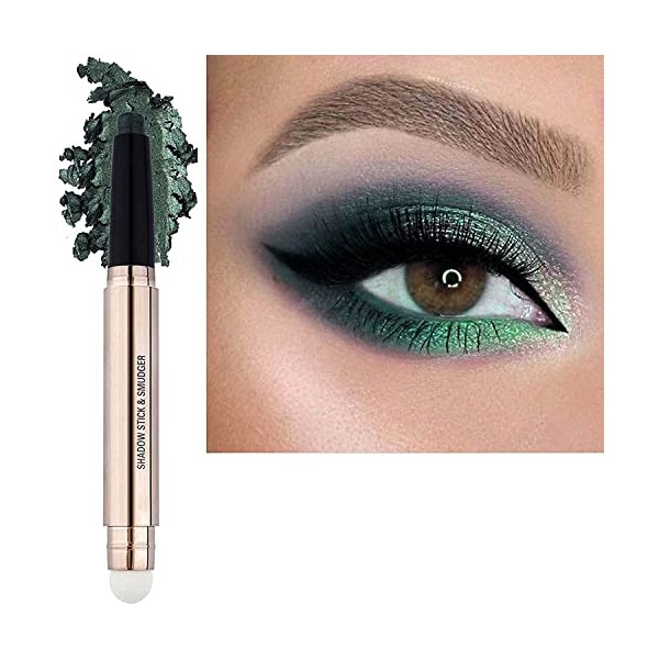2 in 1 Green Eyeshadow Stick for Eye Makeup, Cream