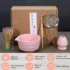 PANYIXUAN Matcha Set Pink, Japanese 5-Piece Matcha Tea Set with