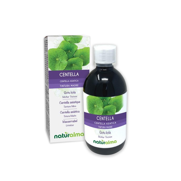 Water Navel (Centella asiatica) Herb Alcohol-Free Mother Tincture Naturalma Liquid Extract Drops 500 ml Dietary Supplement Vegan