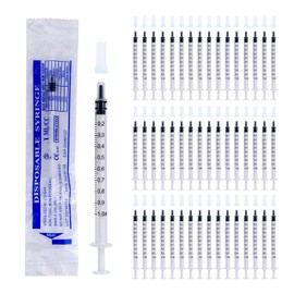 50 x syringes 1 ml, 1 ml syringe, 1 ml syringe, syringe 1 ml, plastic syringe, plastic syringe (without needles)