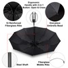 TradMall 2 Pack Travel Umbrella Windproof 46 Inches Large Canopy