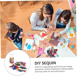 WHAMVOX Bottles Colorful Glitter Sequins for Boy Girl Crafts Shiny Snowflake for Art Projects Scrapbooking and Creative Decoration