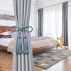 Pretty Jolly 2 Pack Double-ended Tassel Curtain Tiebacks Handmade Braided