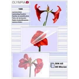 Olympia 9178 Laminating Pouches DIN A5 80 Micron