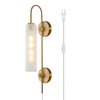 BOKT Mid Century Modern Plug in Wall Sconces Indoor Long